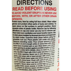 16oz Liquid Fire Drain Opener