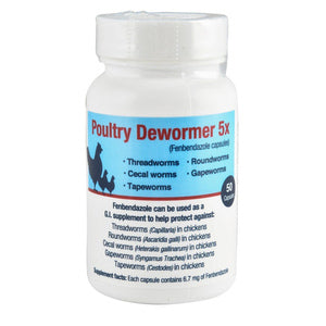 50ct Poultry Dewormer 5x