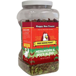 2LB FREE RANGE FEAST MEALWORM AND SPICE