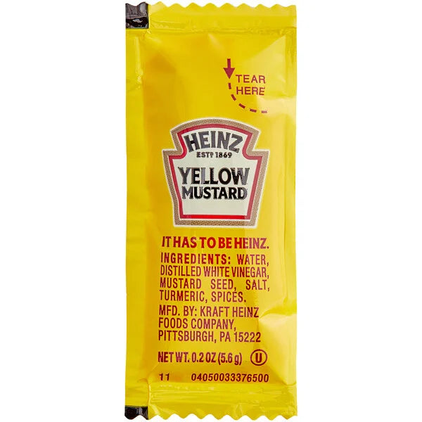 500ct Individual Mustard