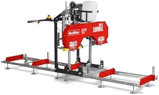18" Portable Sawmill, 212cc 7HP Gasoline Engine, 15" Board Width, 10' Track Length , SM-18