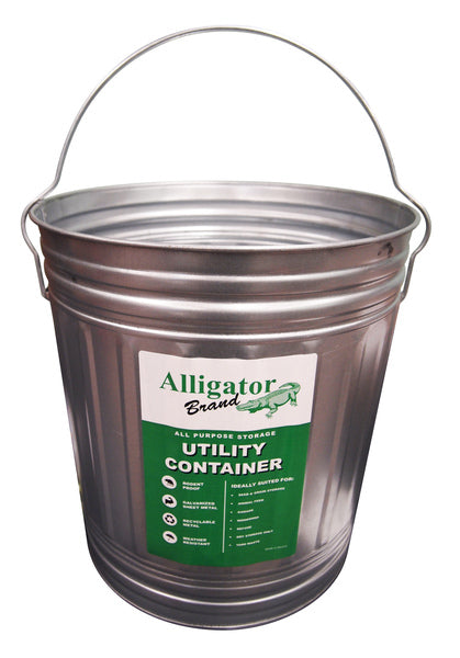 10 GALLON GALVANIZED UTILITY CONTAINER