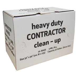 20ct 42 Gallon Heavy Duty Contractor Bags