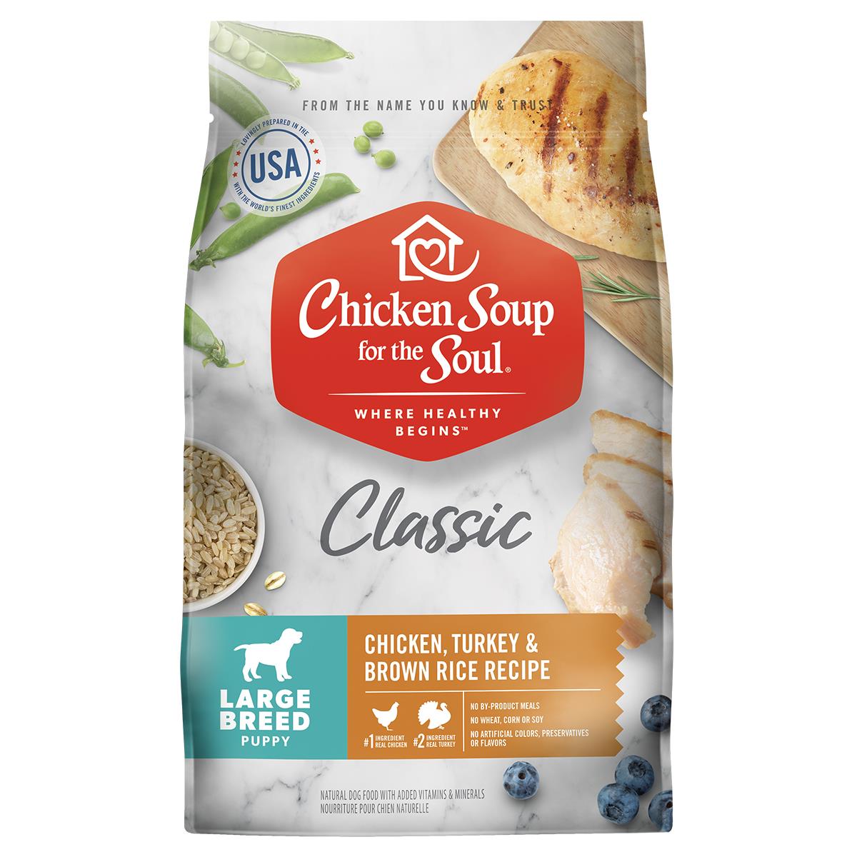 28lb Chicken Soup Large Breed Puppy Chicken/Turkey/Brown Rice