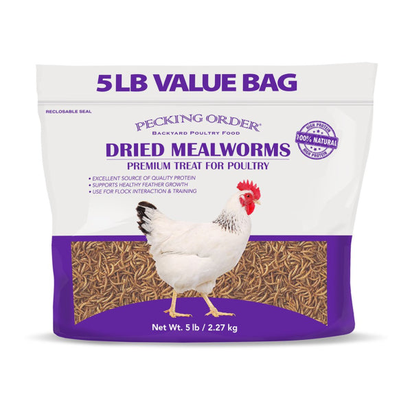 5LB PECKING ORDER MEALWORMS