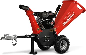 MECHMAXX 4 inch DUCAR 212cc 7hp Gas Engine Powered Wood Chipper with Towbar, GS650