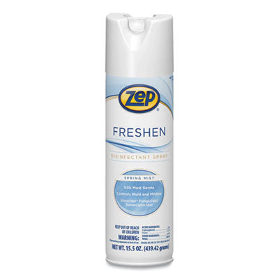 15.5oz Zep Freshen Disinfectant Spray Spring Mist