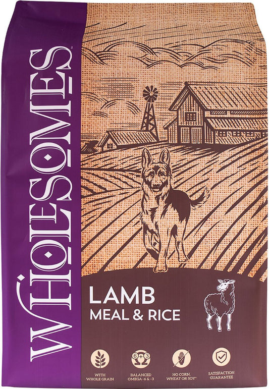 WHOLESOME LAMB & RICE DOG FOOD 40 lbs