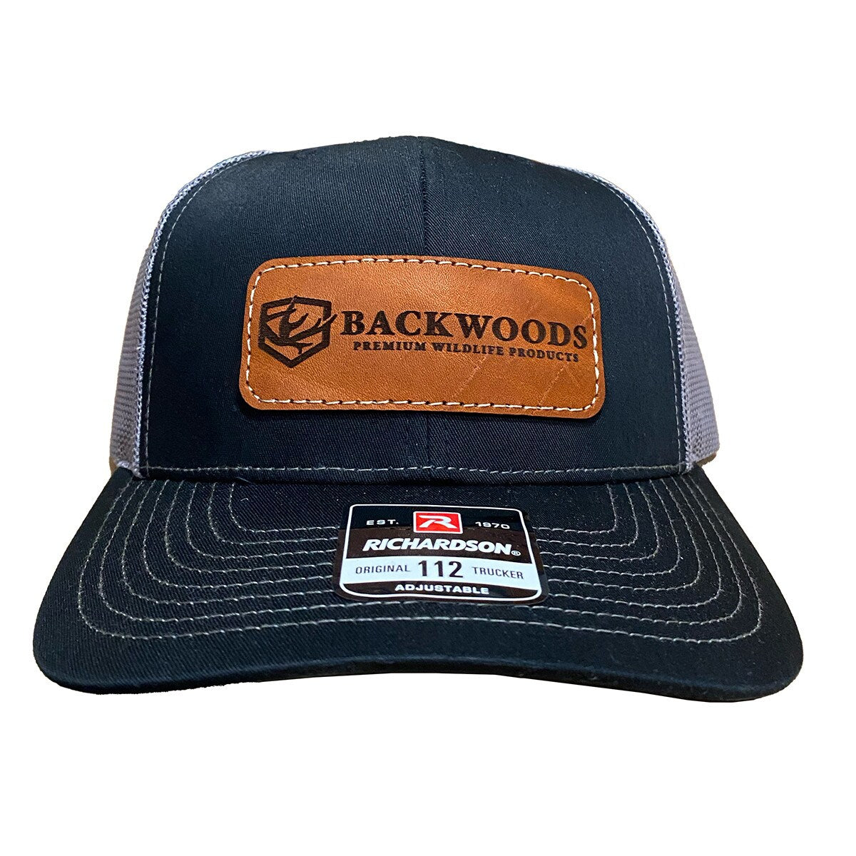 BACKWOODS BLACK/CHARCOAL HAT