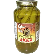 CAJUN CHEF PICKLED OKRA 1/2 GALLON