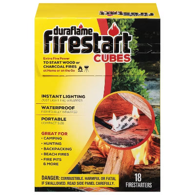 18CT DURAFLAME FIRESTART CUBES