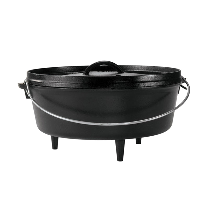 LODGE 12IN CAMP CAST IRON DUTCH OVEN 6QT