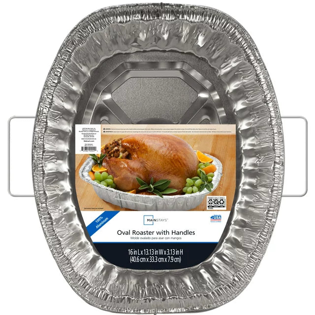ROASTING PAN WITH HANDLES