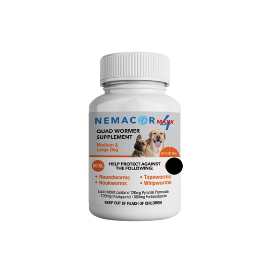 1 tablet of Nemacor Maxx 4 21-150lb