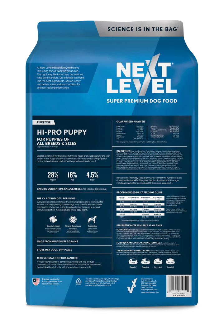 Next level Hi-Pro Puppy 40lb