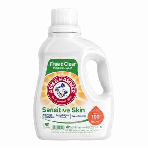 67.5oz Arm & Hammer Sensitive Skin Liquid Laundry Detergent (8/CS)