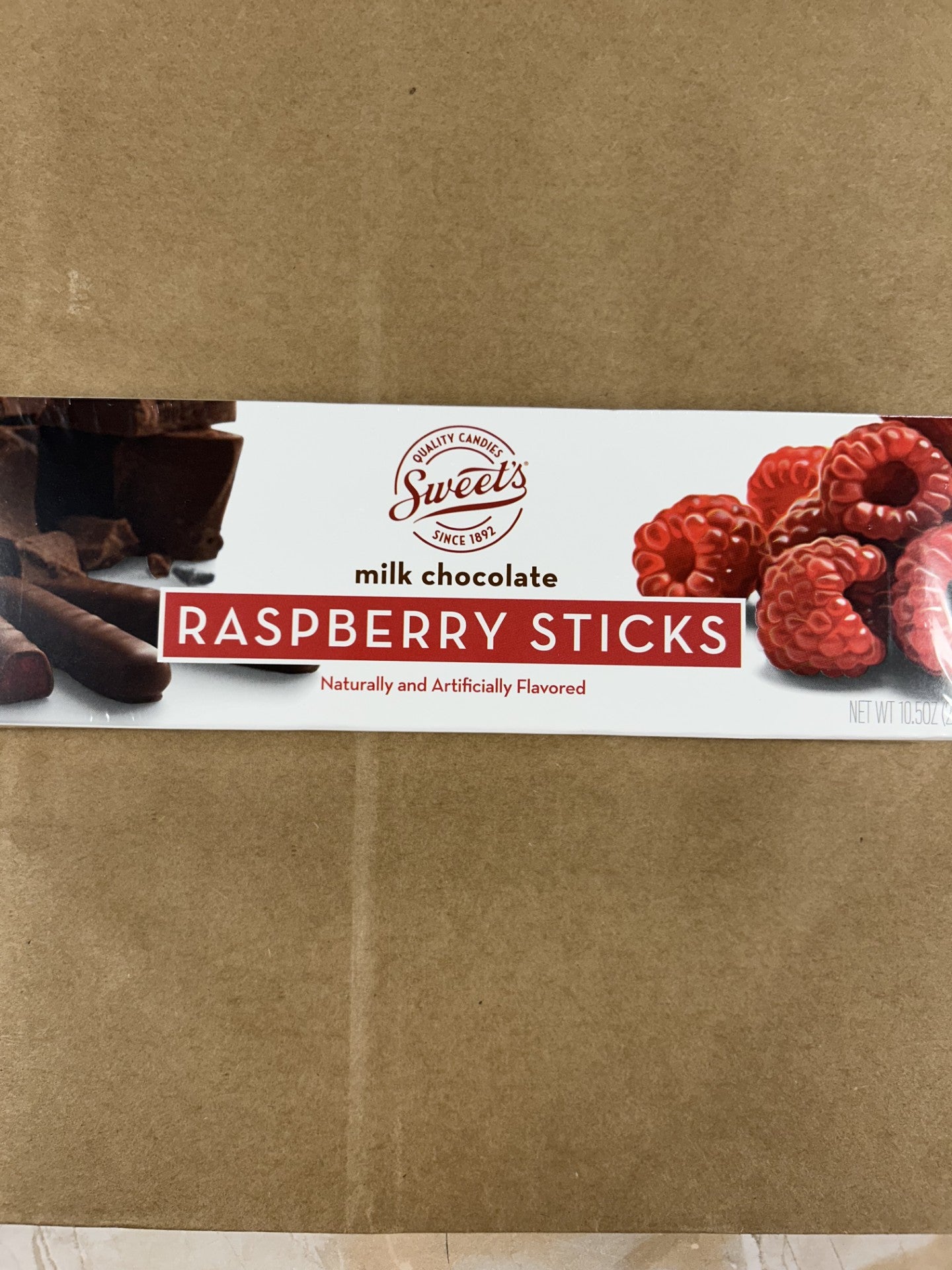 Milk Chocolate Raspberry Sticks 10.5oz bx