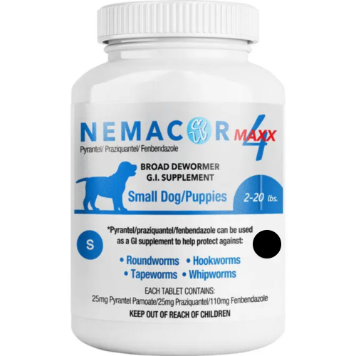 1 tablet of Nemacor Maxx 4 2-20lb
