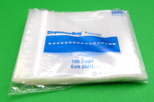 pk 100 6x6 Zippit Bags