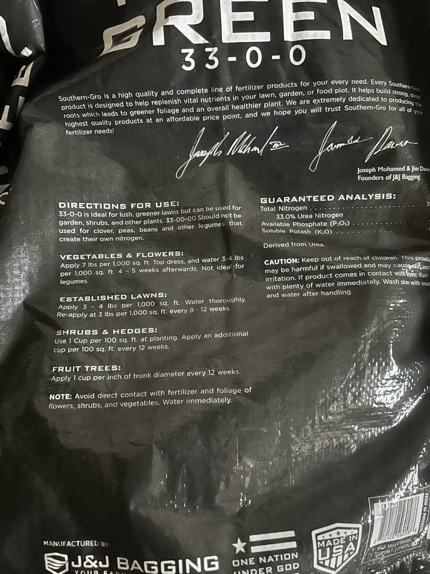 50 lb. 33-0-0 Maxx Green High Nitrogen Fertilizer