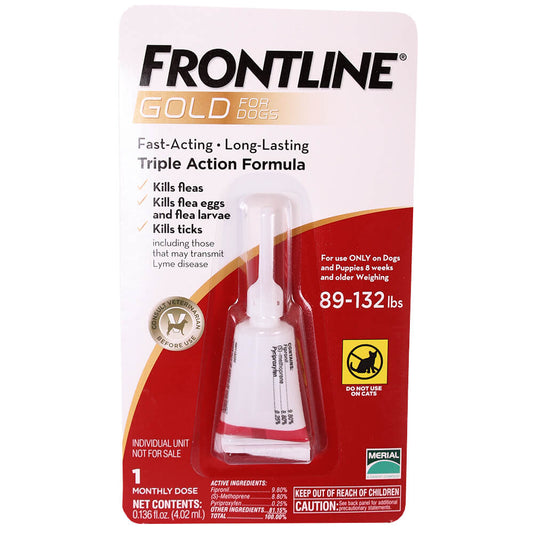 Frontline Gold Canine 89-132lb Single Dose