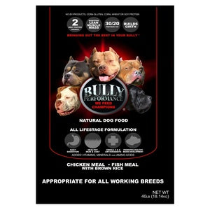 BULLY PERFORMANCE DOG FOOD 40 lbs