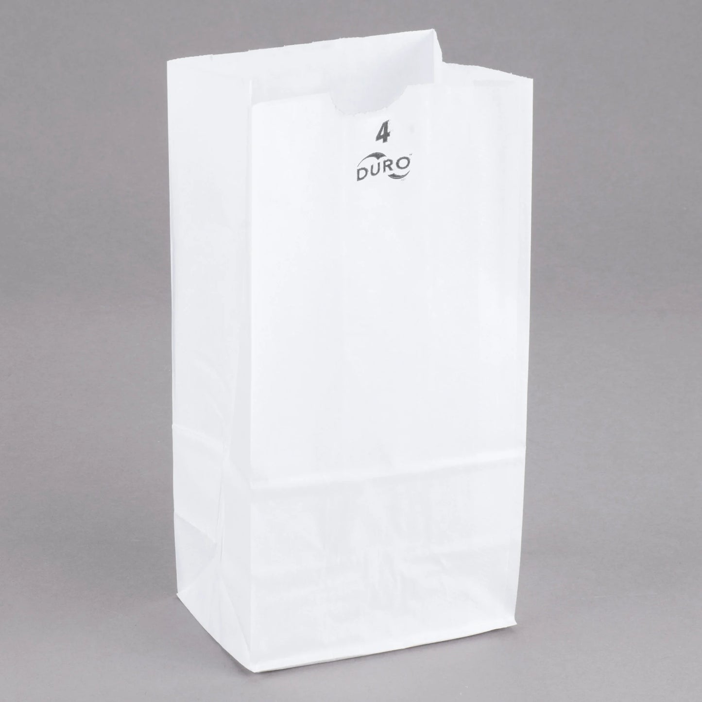 500 4 lb. WHITE PAPER BAGS
