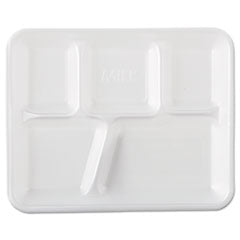 125 STYROFOAM SCHOOL TRAYS (4/CS)