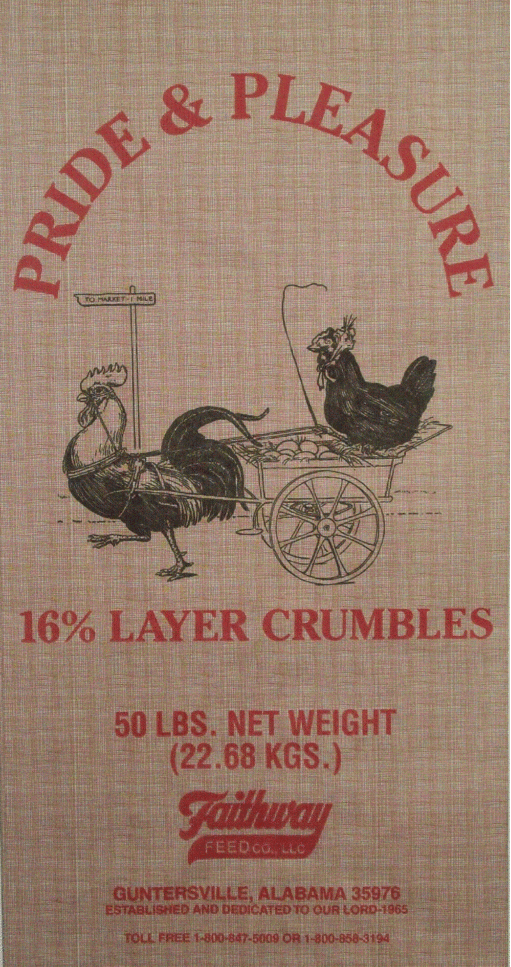 FAITHWAY 16% LAYING CRUMBLES 50 lbs