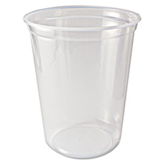 pkg. 25- 32oz. CLEAR PLASTIC DELI CONTAINERS (20/cs)