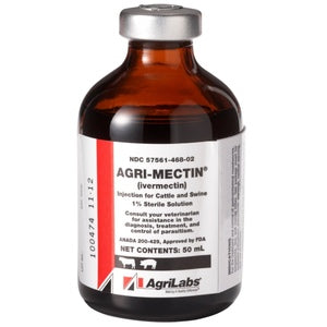 50 ml. 1% AGRIMECTIN IVERMECTIN INJECTIBLE.