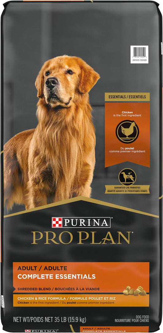 PROPLAN SHREDDED CHICKEN & RICE ADULT 35 lbs