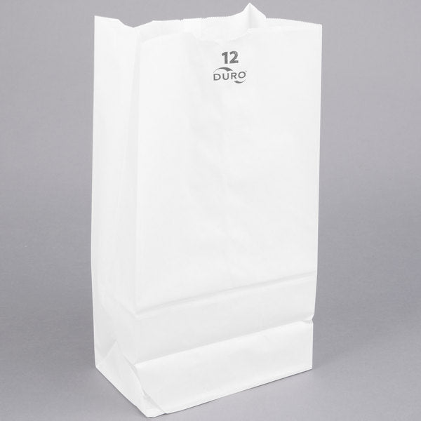 500 12 LB WHITE PAPER BAGS