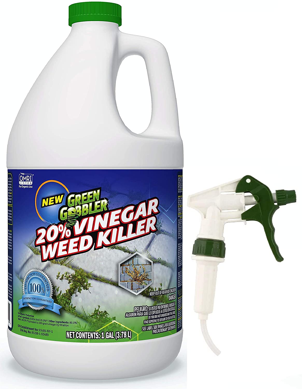 Green Gobbler Weed Killer, 20% Vinegar, 1 Gallon