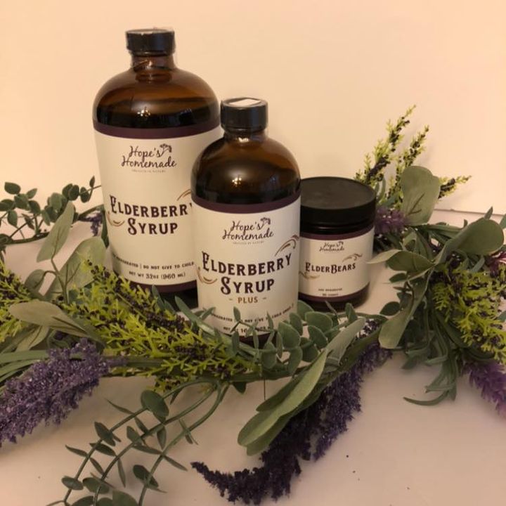 HOPE'S HOMEMADE ELDERBERRY SYRUP 32OZ REGULAR