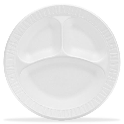 125/9 in. STYROFOAM COMPARTMENT PLATES(4/CS)