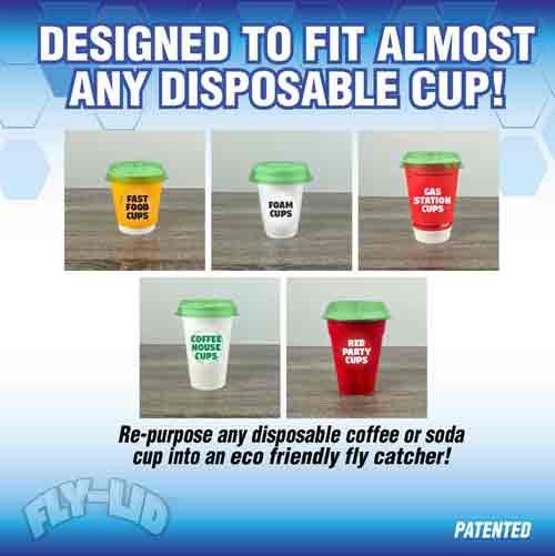 2pk Fly-Lid Fly Trap