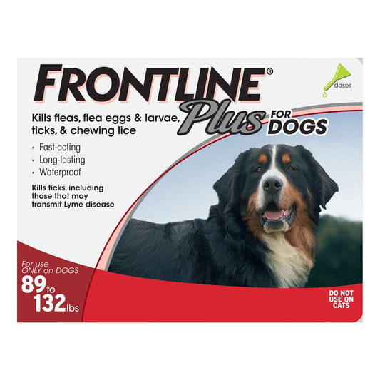 3 PK. 89-132LB Frontline Plus for Dogs