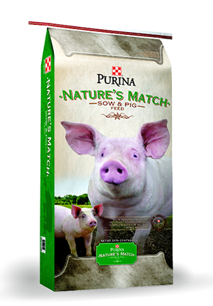 PURINA NATURES MATCH SOW & PIG FEED 50 lbs
