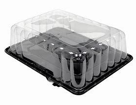 Quarter Sheet Plastic Cake Carrier / Dome