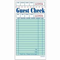 GUEST CHECK RECEIPT BOOKS each