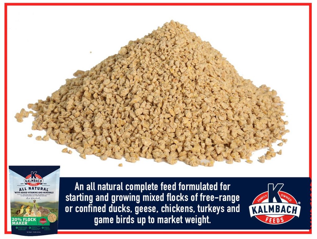 50lb 20% All Natural Kalmbach Flock Maker Crumble