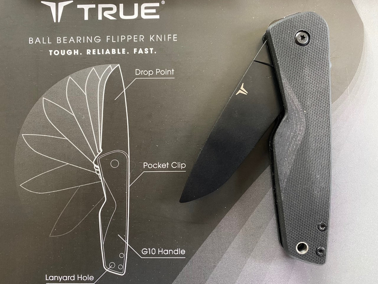 TRUE BALL BEARING FLIPPER KNIFE