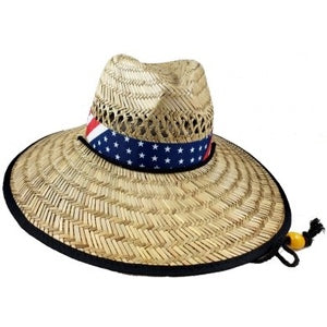 JAFARI AMERICAN FLAG STRAW HAT