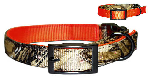 21'' Nylon Reversible Camo/Orange Collar