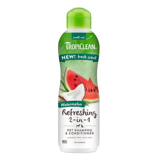 20oz Tropiclean 2 in 1 Watermelon Shampoo / Conditioner Cat & Dog