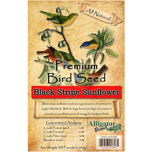 10LB BLACK/STRIPE SUNFLOWER