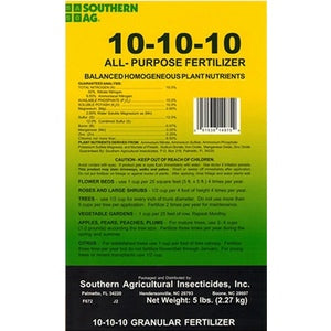 5lb Southern Ag 10-10-10 Fertilizer