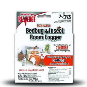 3pk Dual Action Bedbug Room Fogger