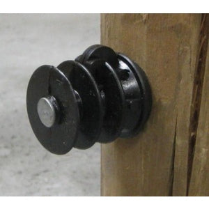 ELFIN WOOD POST INSULATOR - BLACK